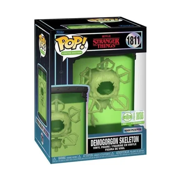 Funko Pop Stranger Things Demogorgon Skeleton Ultra /5000 with protector case