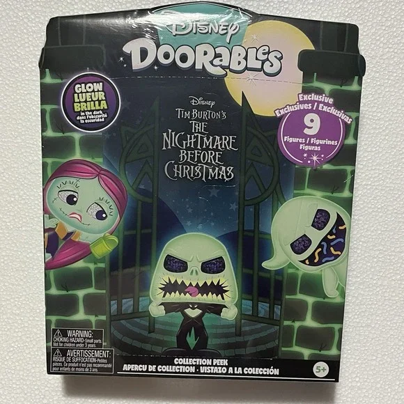 DISNEY DOORABLES NIGHTMARE BEFORE‎ CHRISTMAS COLLECTION PEEK SET NEW