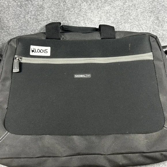 Mobil IT Laptop Briefcase One Size Black Padded Tech Messenger Bag