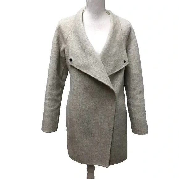 Vince Wool Coat Womens Small Gray Mid Length Outdoor Gorpcore Teacher Career‎