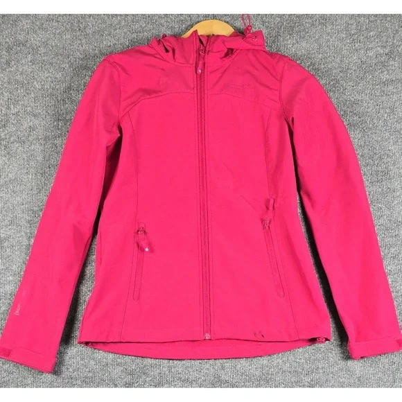 Mountain‎ Warehouse Softshell Jacket Women's Size 6 Hooded Water/Wind Resistant