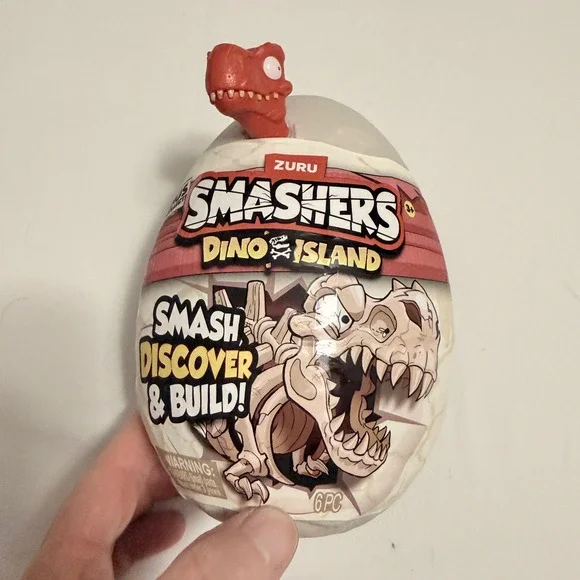 Zuru Smashers Dino Island Mini Egg Kids OS Red NEW Surprise‎ Slime Toy