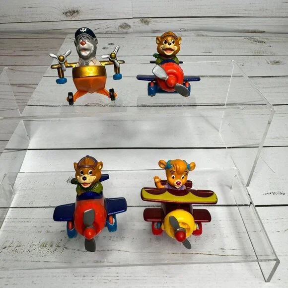 Vtg Talespin McDonalds Happy Meal‎ Toys Animal Pilot Airplane Toys Set Of 4