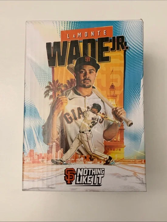 LaMONTE WADE JR. Bobblehead 100th Splash Hit Giants Baseball team (FLEXIBLE)