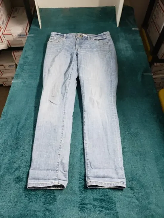 Loft Jeans Size 6 Women Blue Pants Denim Stretch Mid Rise Curvy Skinny Crop