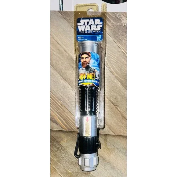 Star Wars 2011 Obi-Wan Kenobi Lightsaber Hasbro 28456/28453 NEW Blue Flick Open