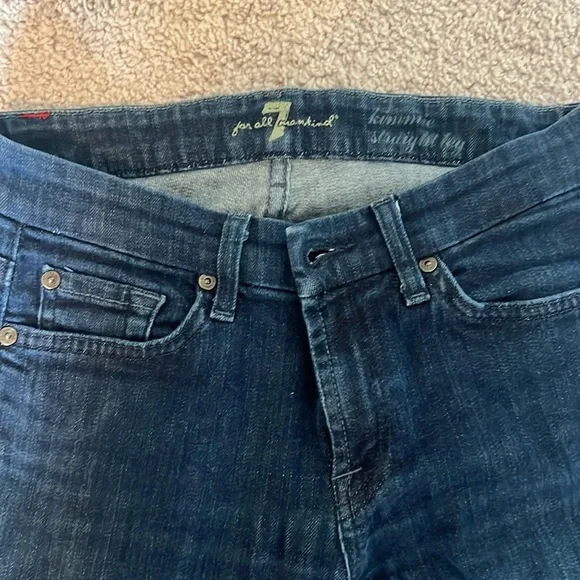 7 for all mankind blue denim jeans