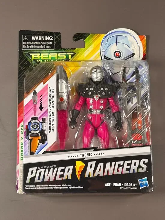 Hasbro Power Rangers Beast Morphers Tronic Figure w/2 Accessories 6” Morph-X Key