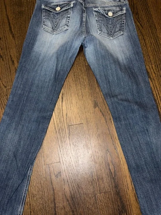 Vigoss Collection Skinny Jeans Women’s Size 9 Embroidered Pocket Y2K