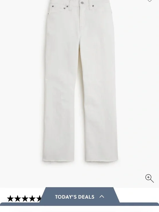 J. Crew Factory Curvy mid-rise flare crop jean in signature stretch