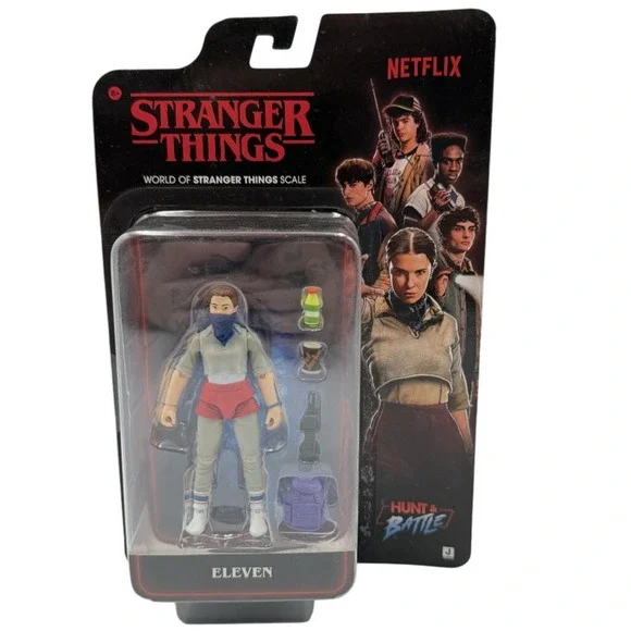 Stranger Things Eleven Hunt & Battle Action Figure Jazwares Netflix Collectible
