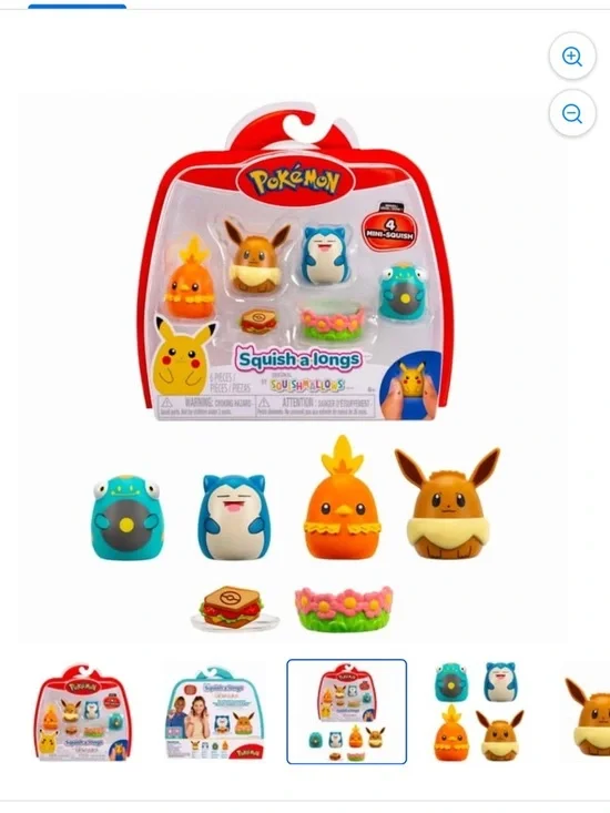 Squish-a-longs Pokémon Mini-Squish 4-Pack