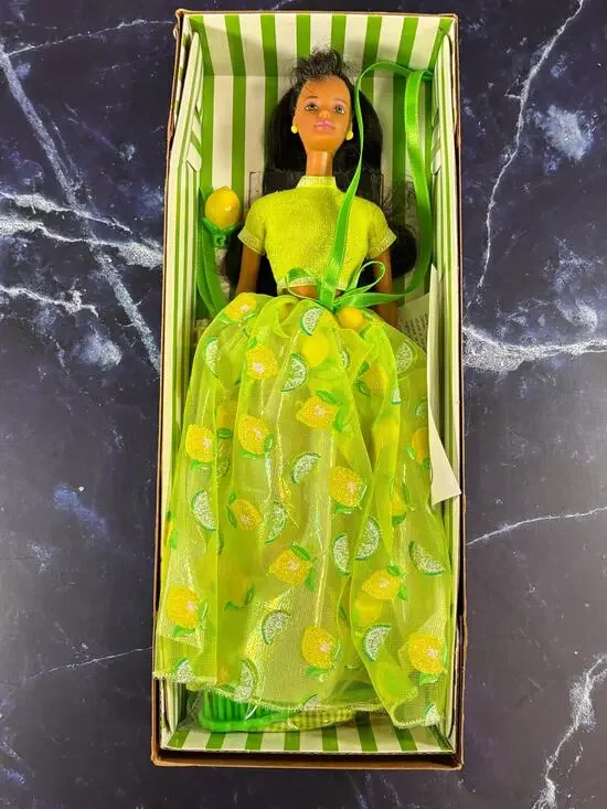 1998 Lemon Lime Sorbet Barbie Doll African American Avon Exclusive Mattel 20318