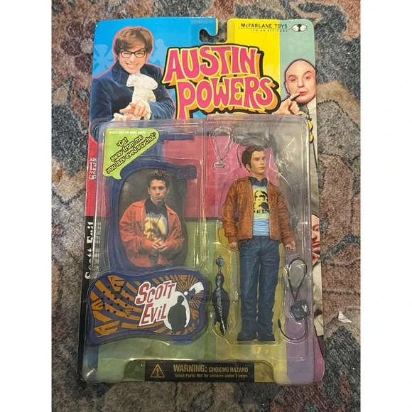 McFarlane Toys Austin Powers Scott Evil Series 2 Talking Action Figure 1999 New