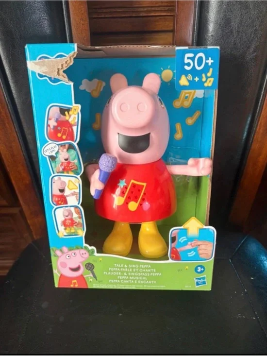 Peppa Pig Singing Figure Toy - Pink, Red & Yellow