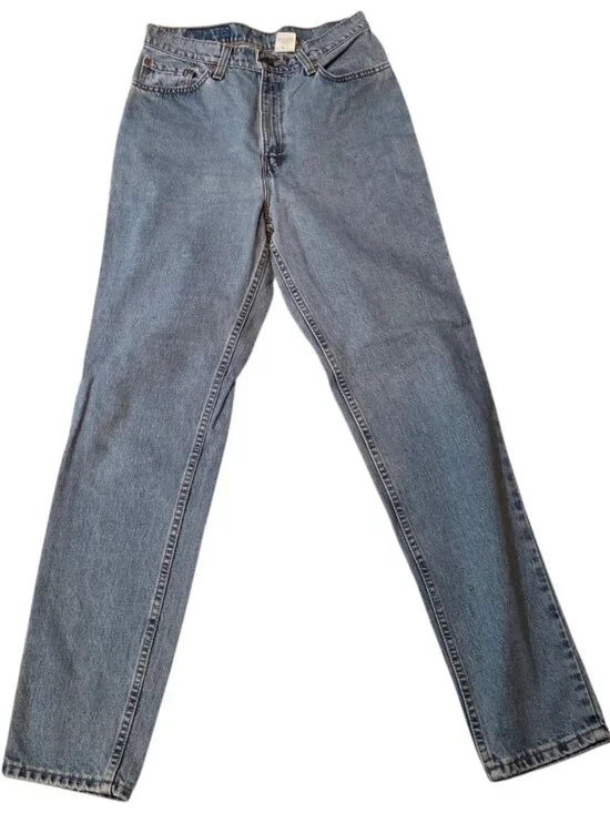 VTG Levi's Jean Women 29x30.5 512 Slim Tapered Blue Faded Denim Tag 11M