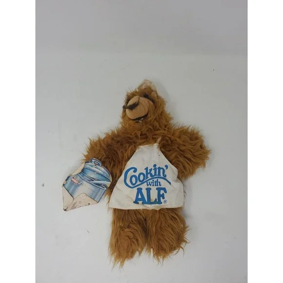 Vintage Alf Puppet 1988 Burger King Chef Cookin With Alf Plush Hand Puppet #423