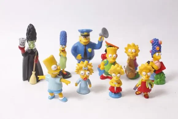 1990 Burger King The Simpsons Vintage Toy Figures Lot ~ 260212-WH 967