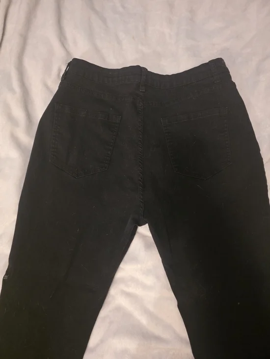 Black High-Rise Denim Jeans