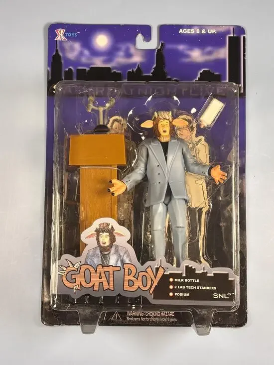 Saturday Night Live Goat Boy Action Figure Series 1 Accessories X-Toys 2000 7”