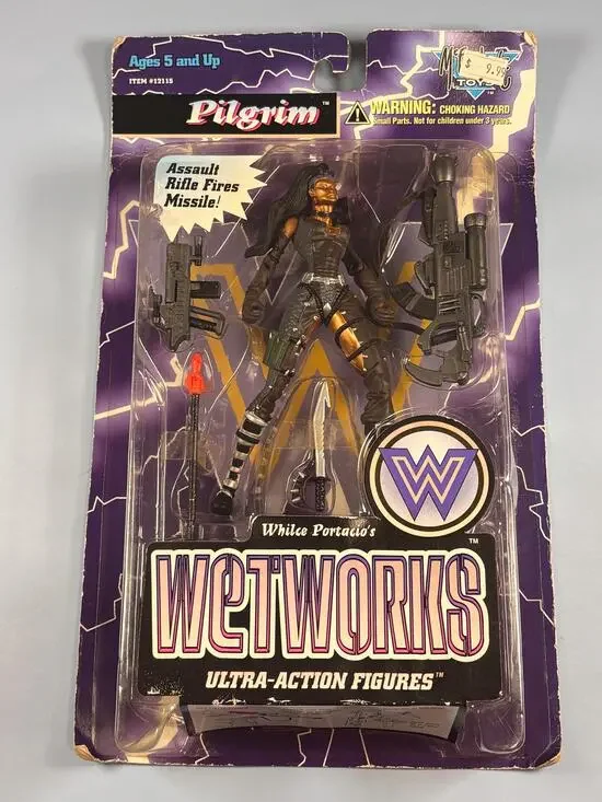 Todd Mcfarlane Toys Whilce Portacio's Wetworks Pilgrim Action Figure Gold Flesh