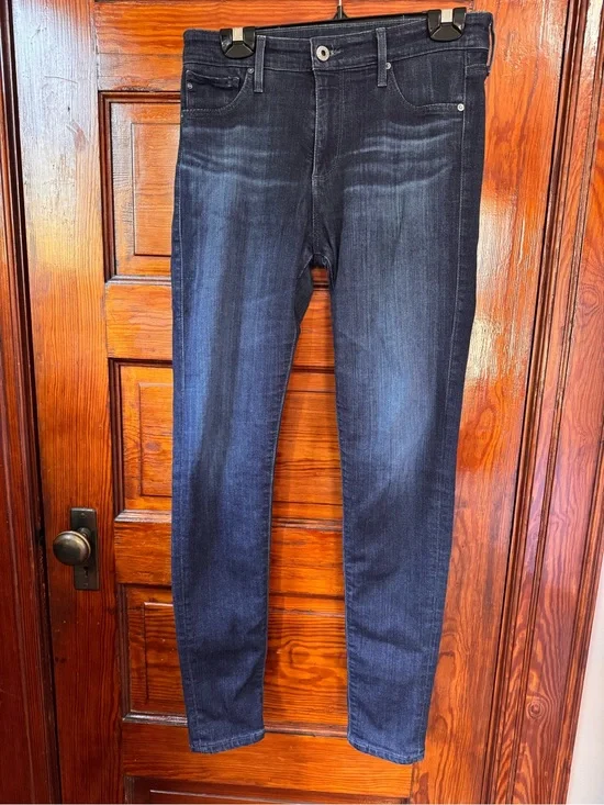 AG Adriano Goldschmied High-Rise Dark Blue Jeans- Size 27