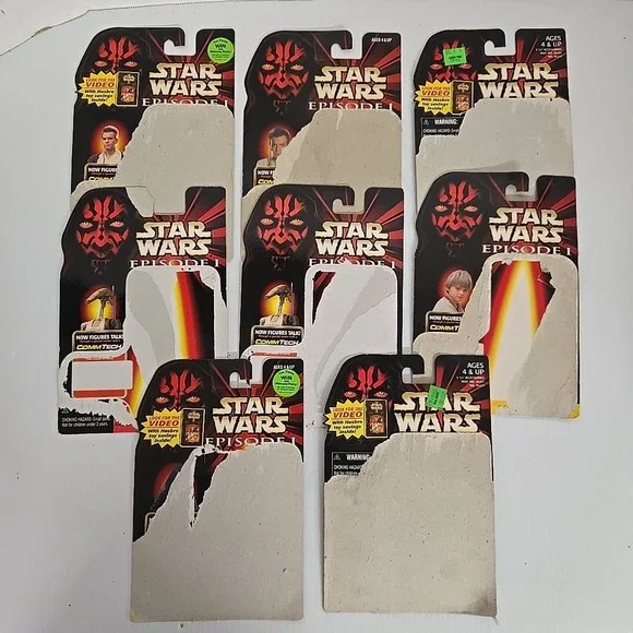 Star Wars Episode 1 Phantom Menice‎ Action Figure Cardbacks