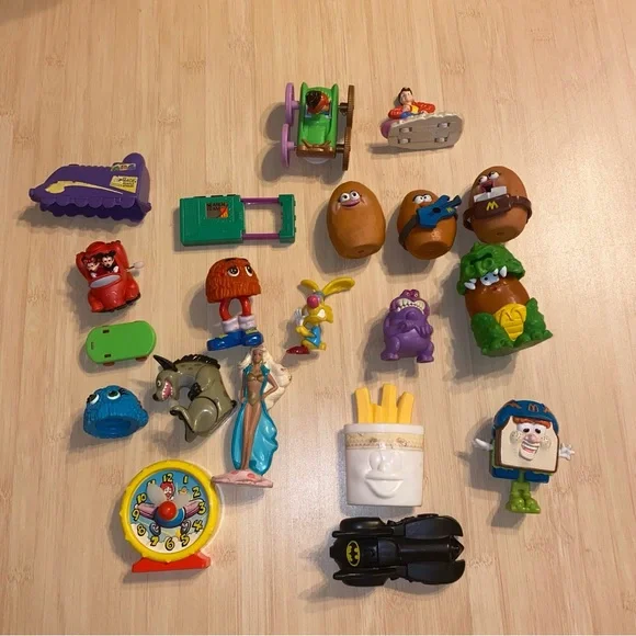 20 piece Vintage 80s 90s McDonald’s Toys Chicken McNuggets Buddies Dragon Batman