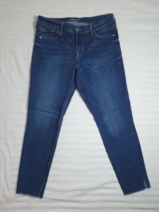 0788 Old Navy Dark Blue Ankle Skinny Jeans; 12
