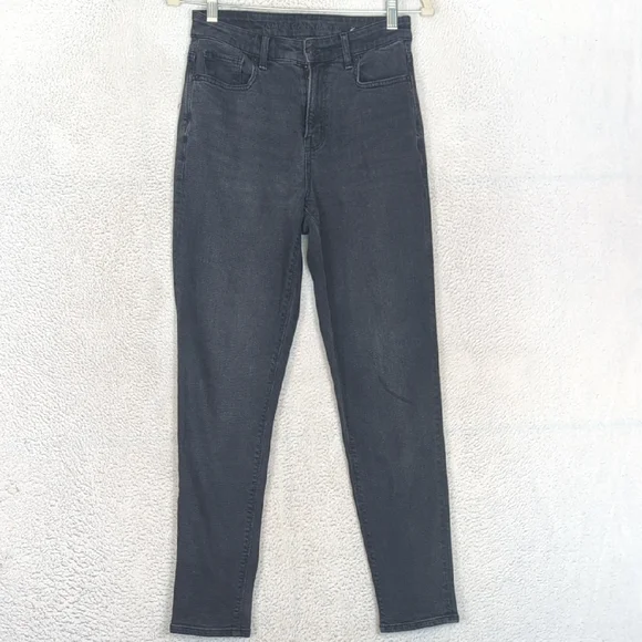 American Eagle Women's Black Stretch Skinny Mom Jeans‎ Size 0