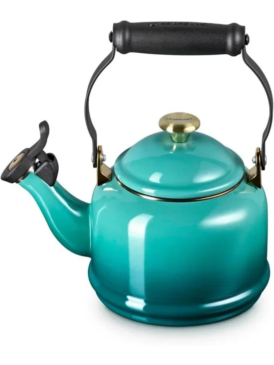 Riviera Enamel Steel Demi Teakettles 1.25 Quart Stainless steel Pot For Kitchen