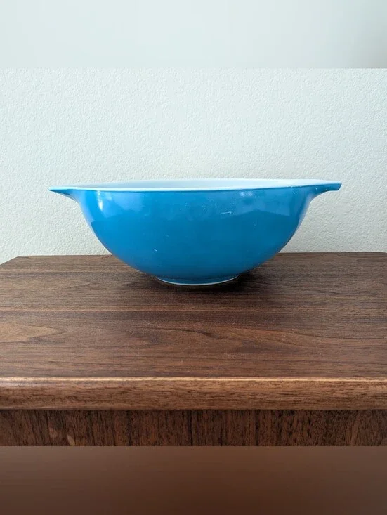 Pyrex Horizon Blue Cinderella Mixing Bowl 444 Qt Large Nesting Bowl