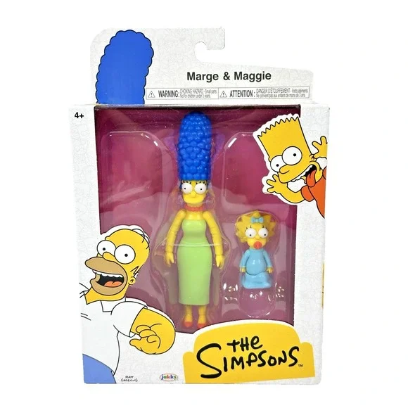 The Simpsons Marge Simpson Maggie Action Figures 2 Pack Jakks Pacific