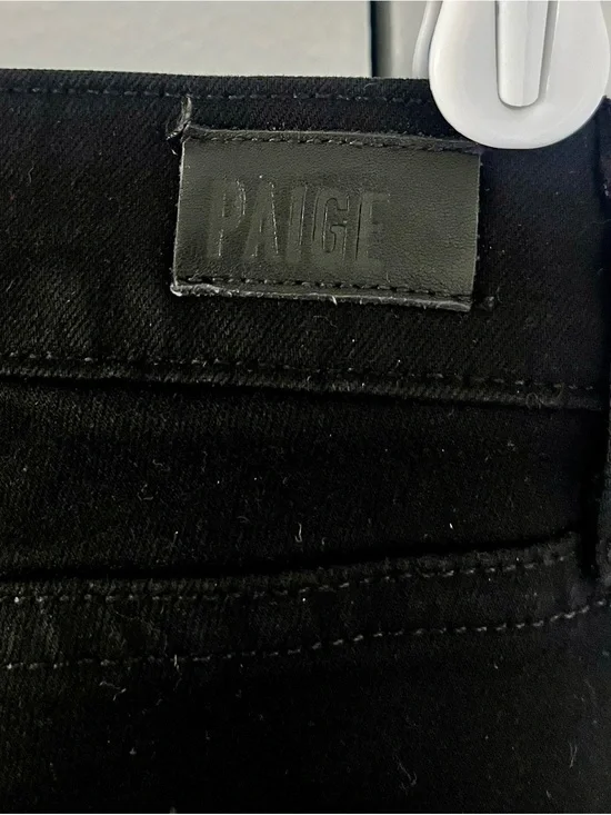 PAIGE Denim Co. SKYLINE BOOT Bootcut Black Jeans Size 25