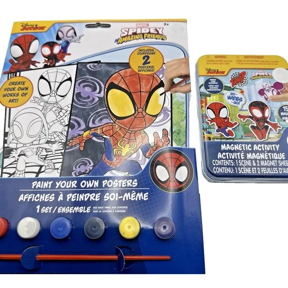 Disney Junior Marvel Spidey & His Amazing Friends Magnetic Activity +Poster Book