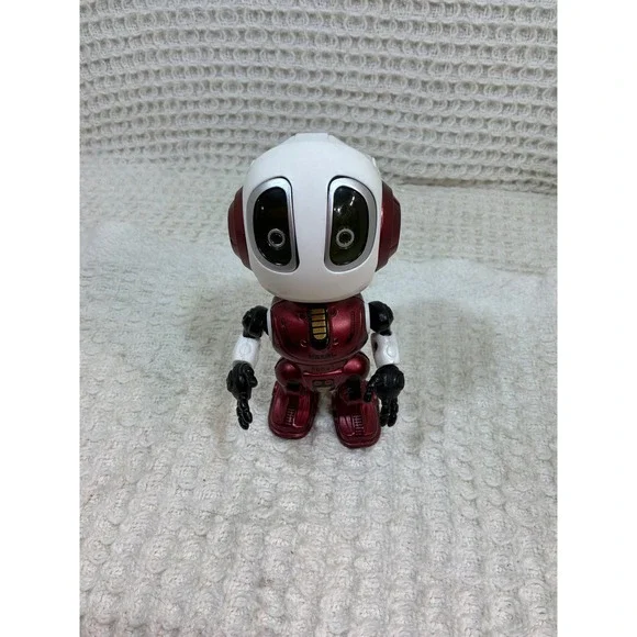 Sci-Fi Kids Metal Robot Interactive Toy Small Red White
