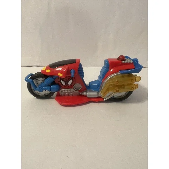 Spiderman-& Friends-Web Cycle Racer Playwell-2002 lights an sound‎