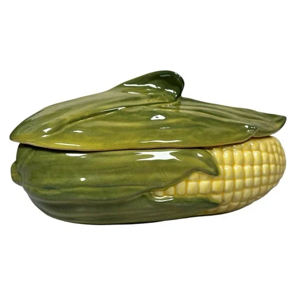 Shawnee Pottery Corn King Vintage Covered Casserole Dish #74 Ceramic 1.5 Qt. 11