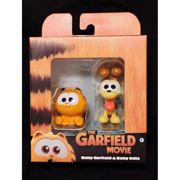 The Garfield Movie Baby Garfield‎ & Odie Collectible (2) Figures NEW