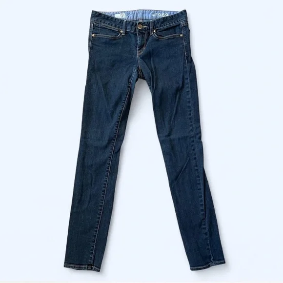 GAP always skinny low rise dark wash jeans size 4 preppy y2K 2000s
