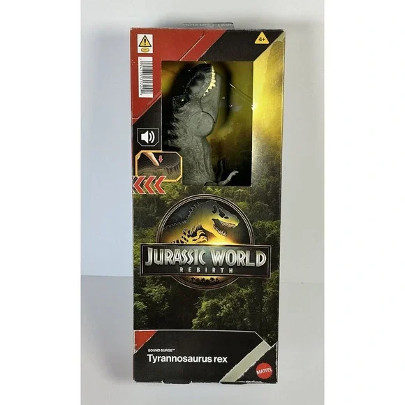 Jurassic World Rebirth Tyrannosaurus rex Sound Surge Dinosaur Figure Mattel NIB