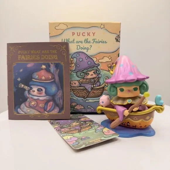 POP MART Pucky What are the Fairies Doing Series Blind Box Confirmed Moon River
