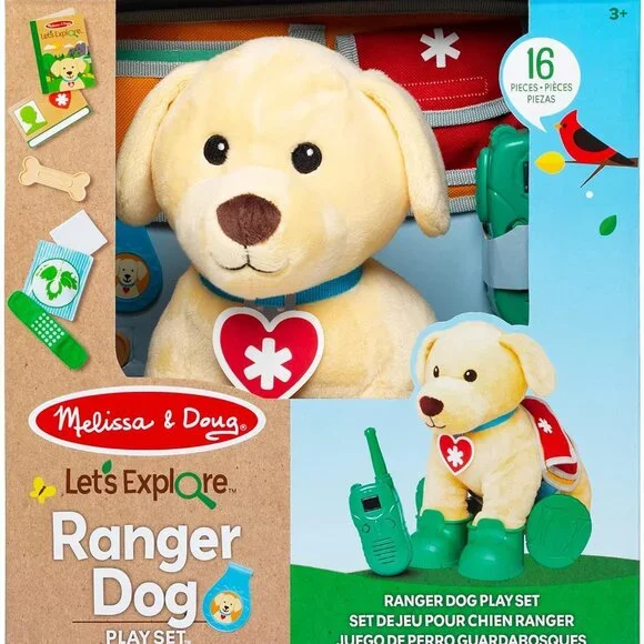 Melissa & Doug Let's Explore Ranger Rescue Dog Pretend Play Set Gear Puppy Camp