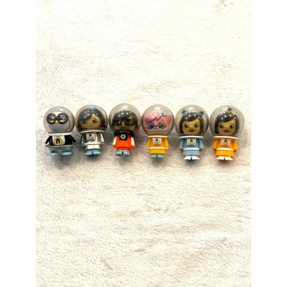 Ryans World Space Astronaut Mini Figure Lot of‎ 6 Gus Combo Panda Ryan Fiures