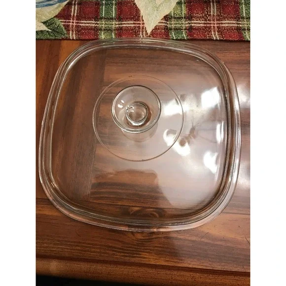 pyrex vintage clear‎ replacement lid with handle casserole