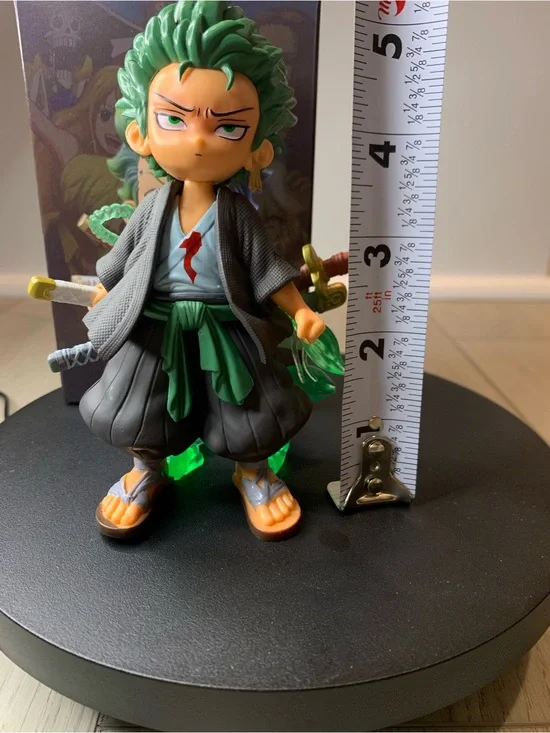 One Piece Roronoa Zoro Chibi Figure Anime Collectible PVC Display Statue