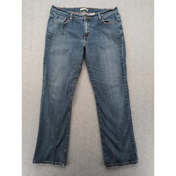 Levis 505 Jeans Womens 16 M 36x29 Straight Leg High Rise Medium Wash 100% Cotton