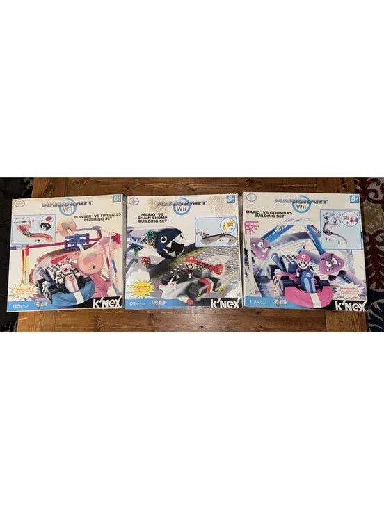 Knex Nintendo Mariokart Wii Mario Building Set FOR PARTS - OPEN BOX - SEE IMAGES