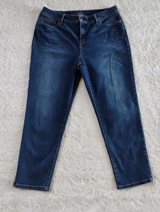 Chico's So Slimming Girlfriend Crop Jeans