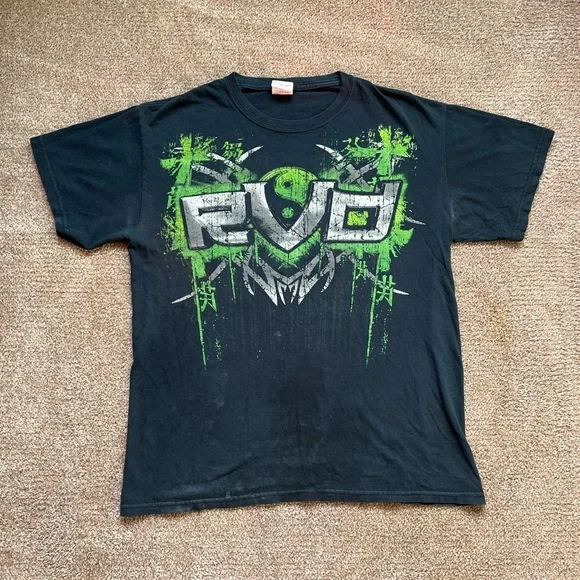 VTG 00’s / Y2K Rob Van Damn Faded Black Tee
